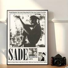 1 pieza Cartel de arte de pared de diamante de vida musical sin marco - Impresión en lienzo para el hogar, la sala de estar, el dormitorio, el baño, el dormitorio, el aula - Para amantes del arte y entusiastas de la decoración del hogar