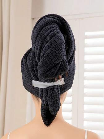 1 件速干发巾 女士超细纤维发巾 - 速干头巾，适合长而浓密的卷发 - 超柔软发巾，带松紧带 女士大号超细纤维发巾，防毛躁干发巾，带松紧带，速干 | 超强吸水 | 速干头巾，适合湿发、卷发、长而浓密的头发 展开后可用作浴巾，用于皮肤护理 家居浴室装饰 秋季装饰 返校日发帽 浴巾，适用于美容沙龙、酒店运动、家庭必需品、毛巾、皮肤护理