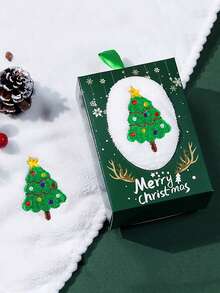 1pc Christmas Hand Towels - Soft Coral Fleece Bath & Kitchen Towels With Santa, Snowman And Tree Designs - Hanging Loop For Easy Storage - Holiday Decorations - Christmas Gift For Home, Office, Or Party Favors - Festive Bathroom Essentials, Christmas Towels