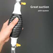 Bomba de sifón,Bomba Manual Pro Fuel para Gas, Aceite, diésel y Agua, Manguera de sifón de Gasolina, Bomba de sifón de Transferencia de Combustible de Agua de Aceite de Gas(2M) - 2 millones - Ver 5