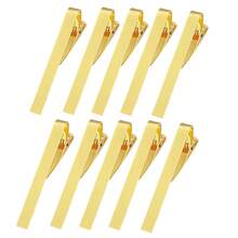 1 pieza Clip de corbata personalizado, se puede grabar con nombre o patrón, disponible en oro, plata y negro, adecuado para el Día del Padre, cumpleaños, Halloween, Navidad, boda, regalo único para amigos, invitados y padres - Multicolor - Ver 15
