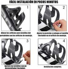 Soporte para Botella Bicicleta, Porta Portavasos para Bicicleta con Tornillos y Llave, Universales Resistentes Porta Botellas de Agua para Bicicleta de Carretera, Montaña, Accesorios de Ciclismo,Negro - Rojo - Ver 9