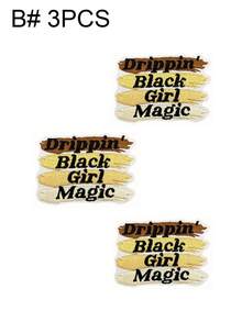 1 Set de 3/8 piezas Parches bordados de la serie de niñas negras lindas, parches de poliéster de moda lindos, apliques para coser o planchar en ropa, accesorios, mochilas, vaqueros, chaquetas, camisetas, sombreros, vestidos, etc.