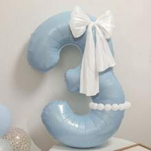 1 Bóng bay số lớn màu xanh nhạt mờ 40 inch hình nơ hình ngọc trai kích thước 0-9 dùng làm đạo cụ chụp ảnh cho tiệc sinh nhật, trang trí tiệc, bóng bay số, trang trí bóng bay năm mới, trang trí bóng bay tiệc, kỷ niệm, bóng bay trang trí đám cưới. - Màu xanh lam - Xem 11