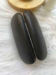 XIANG YU 1pc Elegant Vintage Black Hard Frame Glasses Case For Small Glasses, Crush-resistant And Portable, Suitable For Both Men And Women