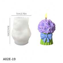 Tulip & Lily Flower Wax Candle Resin Mold - Resin Casting Silicone Mold For Home Decor And Candle Making