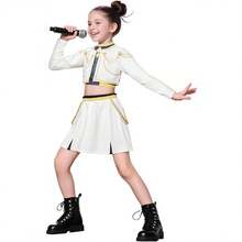 Kids Girls K-Pop Demon Hunters Costume Rumi Mira Zoey Cosplay Fancy Dress Outfit  UK