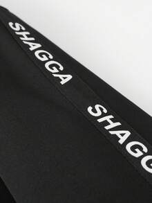 SHAGGA Men's Outdoor Fleece Hoodie Sweatshirt - Black - View 7