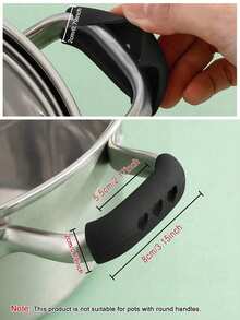 2/6pcs Silicone Pot Handle Cover, Creative Hollow Out Heart Detail Anti-Scald Anti-Slip Pot Handle Protector For Kitchen/Kitchen Gadgets/Oven Mitts & Potholders/Kitchen Accessories/Kitchen/Camping