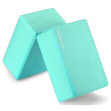Set Of 2 High Density Yoga Blocks, 9"X6"X4" Each, Pair, Multiple Colors-743330 - màu xanh lá - Xem 2