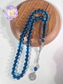 45 颗 10 毫米黑玛瑙穆斯林念珠念珠 Misbaha Tasbih 适用于礼拜、朝圣 - 彩色 - 查看 21
