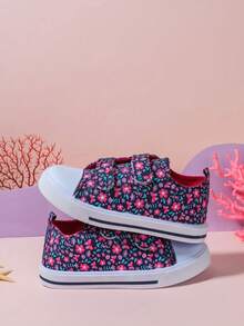 GENGASUN 1 szt. Dziewczęce, okrągłe, niskie, codzienne buty z nadrukiem w kreskówkowe wzory na wiosnę/jesień