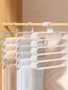 3 móc treo quần áo hình chữ S bằng thép không gỉ - Chống trượt, tiết kiệm không gian, có thể treo quần tây, quần jean và khăn quàng cổ, giải pháp sắp xếp tủ quần áo, vật dụng lưu trữ thiết yếu trong nhà. - Nhiều màu - Xem 12