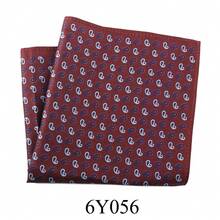 1pc New Cashew Flower Plaid & Polka Dot Print Pocket Square, Suit Chest Handkerchief Scarf Accessory For Men, Suitable For Wedding, Birthday, Party