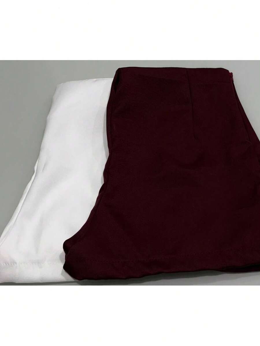 New Fashion 2025 Tailored Social Shorts Kit - ANGGUR PUTIH - View 1