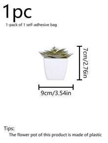 1 Stück/6 Stücke Simulierte kleine Sukkulenten Topfpflanzen, geeignet für die Dekoration in Wohnzimmern, Badezimmern, Büros, zu Thanksgiving, Erntedankfest, Weihnachten sowie auf Partytischen in Gärten und Versammlungen.