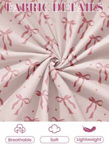 1 pieza Protector de colchón suave y cómodo, sábana ajustable, juego de ropa de cama, patrón de lazo, adecuado para camas individuales, dobles, queen, king, decoración del hogar, lavable, también se ajusta a sofás, regalo del Día de San Valentín - Multicolor - Ver 6