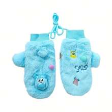 Pixar Series Furry Carnival DIY Adult Warm Gloves Thick Gloves Neck Cover Full Finger Mitten Thermal Lined Windproof Antifreeze Full Finger Gloves