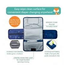 Bolso cambiador de pañales para viajes al aire libre, regalo para bebés recién nacidos, cambiador de pañales portátil para viajes con bolsillo para toallitas húmedas, cambiador portátil impermeable para bebés niños y niñas, arcoíris bohemio sol