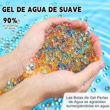 Bolas de Gel Perlas de Agua 100.000Pcs, 7-9mm las Bolas de Hidrogel, Color Gel Beads, Utilizado para Plantar Flores, Decoración, Entretenimiento - 1 - Ver 8