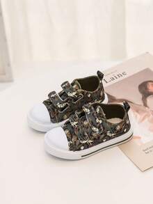 GENGASUN 1 szt. chłopięce, okrągłe, niskie, codzienne buty z nadrukiem w kształcie kreskówek na wiosnę/jesień