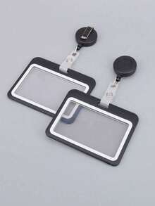 قطعة واحدة حامل بطاقة هوية قابل للسحب، حامل بطاقة PVC قابل للتمدد ومقاوم للماء، إكسسوارات عصرية وأنيقة للطلاب، بطاقة عضوية، بطاقة باص، بطاقة هوية طالب وبطاقة عمل، لوازم مكتبية للممرضات والأطباء والمعلمين والموظفين - متعدد الألوان - مشاهدة 1