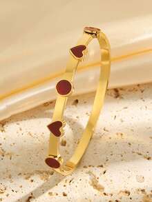 1 pieza de pulsera de acero inoxidable de color elegante y de lujo con estilo clásico, duradera y adecuada para uso diario, ideal como regalo de vacaciones