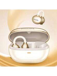 PHILIPS TAT3469 Cyber Aesthetic Ear Clip Headphones, 360° Panoramic Sound, 3D Arc Ring, Comfortable Fit, Long-Lasting Sport Design, Open Headphones For Fashion, Black - Black - View 3