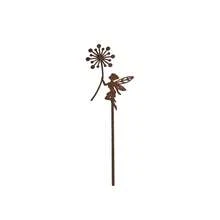 1pc Iron Art Garden Decor With Vibrant Floral Design, Suitable For Patio, Yard, Lawn And Holiday Celebrations, Garden Decoration, Outdoor Path Decor - Rust Brown - View 22