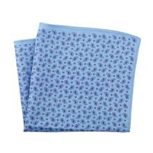 1pc New Cashew Flower Plaid & Polka Dot Print Pocket Square, Suit Chest Handkerchief Scarf Accessory For Men, Suitable For Wedding, Birthday, Party