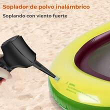 SNORF Aire Comprimido, Sopladora de Aire Inalambrica con 80000 RPM, 3 Niveles de Velocidad, Batería 6000mAh, 5 Accesorios y LED - 1 - Ver 6