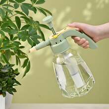 Large Pressure Watering Can, 1.5L Large Capacity Clear Water Bottle, Gardening Sprayer Pressure Pump Watering Can For Plants Flowers Cleaning - 彩色 - 查看 1