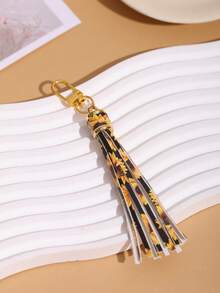 Conjunto de chaveiros com borlas | Pingentes coloridos e estampados para bolsas e chaves - Acessórios boêmios e chiques para mulheres