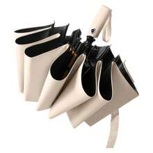 24-Rib Fully Automatic Folding Umbrella High-End Sunny And Rainy Dual-Use Sun Protection And UV Protection Folding Men And Women Sun Umbrella - 白色 - 查看 1