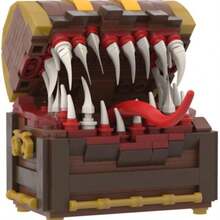 Treasure Box Monster Monster Building Set, Games Treasure Chest Model Suitable For Halloween & Christmas Decoration, Ideal For Family Gatherings And As Birthday Gifts. - Màu nâu Sô-cô-la - Xem 5