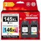 Cartuchos negro y color 145XL 146XL