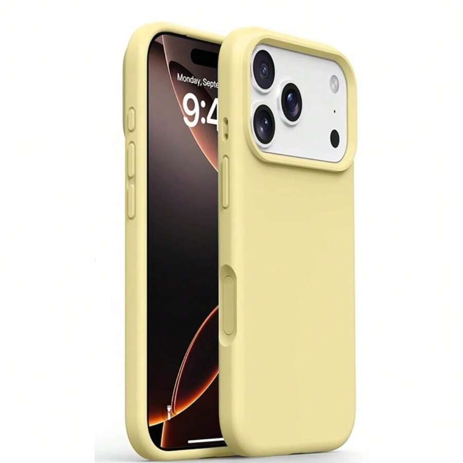 Compatible With Apple  17/17 Pro/17 Promax/17 Air/16/16 Pro/16 Plus/16 Pro Max, 11/11 Pro/11 Pro Max, 12/12 Pro/12 Pro Max, 13/13 Pro/13 Pro Max, 14/14 Plus/14 Pro/14 Pro Max, 15/15 Pro/15 Plus/15 Pro Max,TPU Soft Phone Case, Waterproof Shockproof Scratch Resistant Cover - DKFYT黃色 - 查看 1