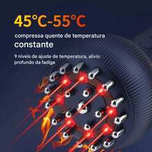 Lymphatic Drainage Massager With Red Light Hot Compress Shoulder Neck - Màu sắc tùy ý - Xem 9