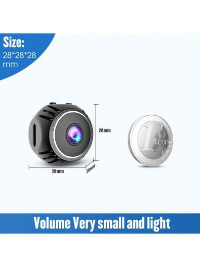 Small Mini WiFi Monitoring Camera, 2.4G Night Vision Motion Detection Home/Indoor/Outdoor Security Wide Angle IP Camera. view 3