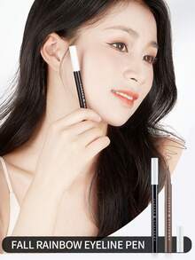 Amortals Eyeliner Pen Black 0.01mm Ultra-Fine Waterproof Sweatproof Smudge-Proof Long-Lasting Pigmented Skin-Friendly Gentle Quick-Drying Matte Smooth & Fluid Tip Suitable For Travel Christmas Halloween Thanksgiving Valentine's Day Holiday Gifts Party