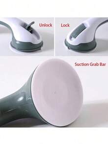 2 件装浴室扶手，防吸盘支撑把手，适用于浴缸、淋浴房、玻璃门，可用于老年人护理、辅助和居家护理 - 彩色 - 查看 8