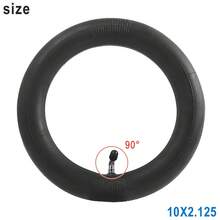 10x2.125 輪胎內胎，適用於電動滑板車、平衡車，90度丁基橡膠內膜相機更換踢踏滑板車胎配件