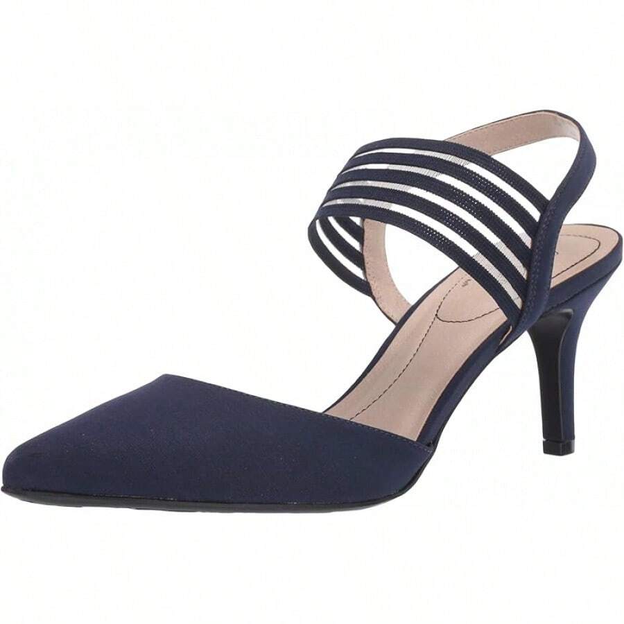 Women's Stylish Sanya Pumps - Fashionable Footwear - True Navy - View 1