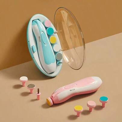 Bebé 1 set Recortadora unisex eléctrico uña , azul multifuncional niños amamantamiento producto