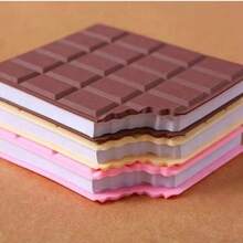 1pc Chocolate Bar Shaped Notebook - Scented, Matte Finish, Grid Pages, Creative Student Mini Memo Pad, Portable Notepad
