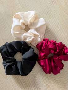 Neuankömmling modischer minimalistischer personalisierter schwarzer Mori-Stil großer Scrunchie, lässiges Haaraccessoire, elastisches Haargummi, Haarband, Haarschnur, Haargummi für Frauen