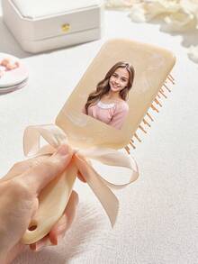 1把定制照片雕刻发梳，个性化顺发梳，伴娘礼物，女孩生日礼物，腮红粉色气垫梳，祖母礼物，周年纪念礼物，情人节礼物，生日礼物，结婚礼物，母亲节礼物，闺蜜礼物，送给妈妈的礼物，送给女朋友的礼物，送给她的礼物，送给妻子的礼物，圣诞礼物 - 彩色 - 查看 5