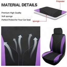 通用尺寸涤纶汽车座椅套套装，兼容安全气囊，女士汽车配件，全新设计，全套汽车座椅套，汽车配件