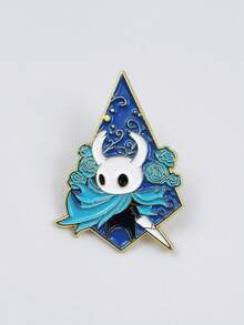 1/2pcs Hollow Knight Game Cartoon Metal Brooch, Creative Character Fashion Versatile Bag Accessory Badge - Multicolor - View 6