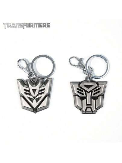 Hasbro 1 PIEZA Llavero de metal con licencia oficial de TRANSFORMERS, decoración versátil para bolso, camisa, pantalones, chaqueta, con estilo genial y personalidad, regalo ideal para Año Nuevo, cumpleaños y amigos y familia